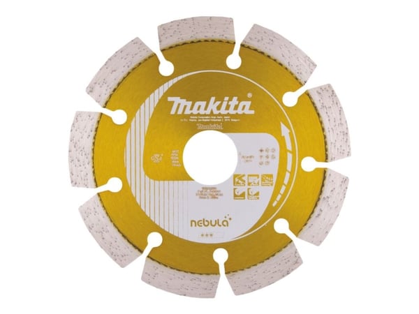 Makita Nebula - Diamantskjæreplate - for betong, kalkstein, forsterket betong, murstein, sandstein - 125 mm - for Makita DLX3179TX1