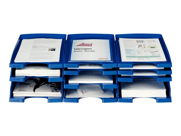 Leitz Plus Slim - Brevfack - för A4 (210 x 297 mm) - blå