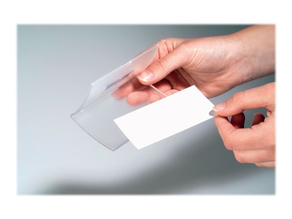 Durable Click Fold, Nimikyltti, Polypropeeni (PP), Läpinäkyvä, 75 mm, 40 mm, 10 kpl
