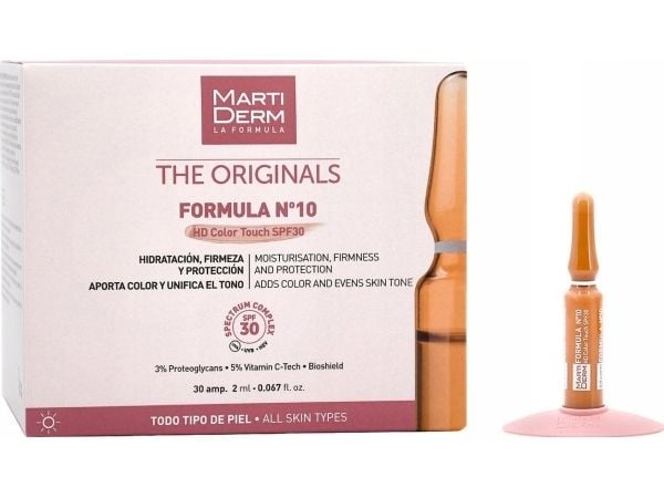 Martiderm ampuller Formula Nº10 SPF 30 med farge 30U