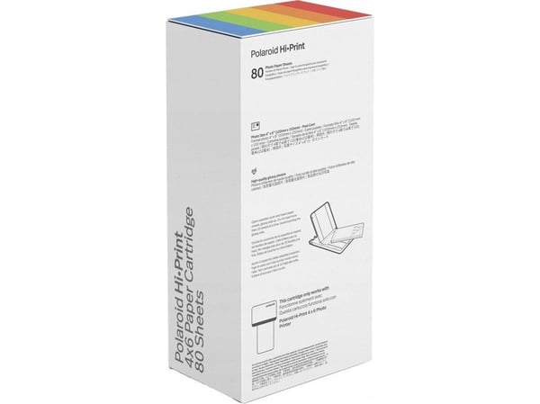 Polaroid Hi-Print 4x6 papirkassett 80 ark, 10x15 cm, 4x6", 80 ark, Polaroid Hi·Print 4x6, 1 stk, Kasse