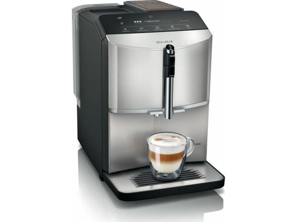 Siemens EQ.300 TF303E07 - Automatisk kaffemaskin med melkeskummer - 15 bar - inox sølvmetallisk/svart