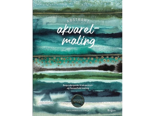 Abstrakt akvarellmaling | Kate Rebecca Leach | Språk: Dansk