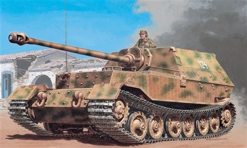 Italeri SD.KFZ.184 PANZERJAGER ELEFANT, Tank model, Monteringssett, 1:35, SD.KFZ.184 PANZERJAGER ELEFANT, Alle kjønn, Plast