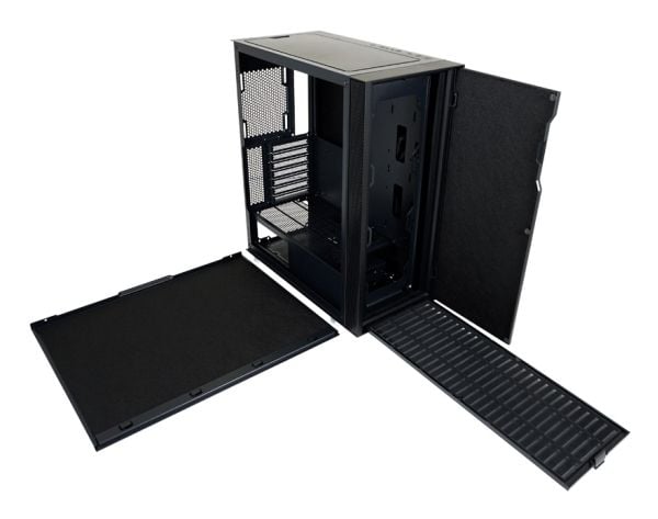 LC Power 8000B - Midi-tårn - utvidet ATX (E-ATX) - svart - USB/lyd