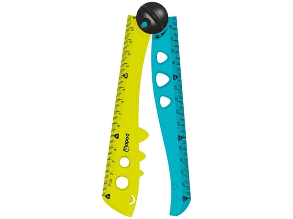 Maped Croc Croc 282030, Metrisk, cm, mm, Blå, Gul, 1 styck, 0,3 m