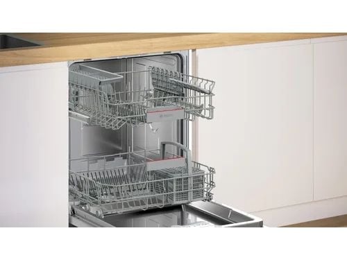 Bosch SMU4ETS08E, Under benken, Full størrelse (60 cm), Svart, Rustfritt stål, Knapper, 1,75 m, 1,65 m