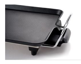 Fritel GT 1375, Sort, Sølv, Rektangulær, Rotasjon, Grillnett + steketakke, 480 x 200 mm, Aluminium