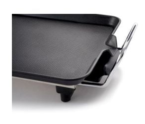 Fritel GT 1375, Sort, Sølv, Rektangulær, Rotasjon, Grillnett + steketakke, 480 x 200 mm, Aluminium