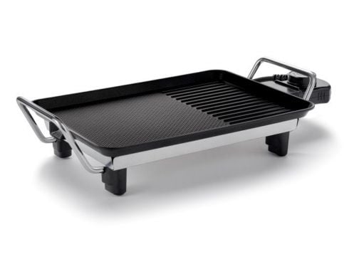 Fritel GT 1075, Sort, Sølv, Rektangulær, Rotasjon, Grillnett + steketakke, 280 x 200 mm, Aluminium