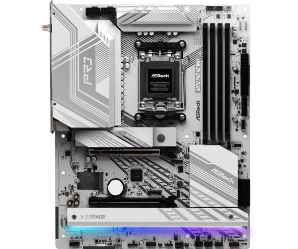 ASRock X870 Pro RS WiFi - Hovedkort - ATX - Socket AM5 - AMD X870 Chipset - USB4, USB 3.2 Gen 1, USB-C 3.2 Gen 2x2 - 2.5 Gigabit LAN, Wi-Fi 7, Blue...