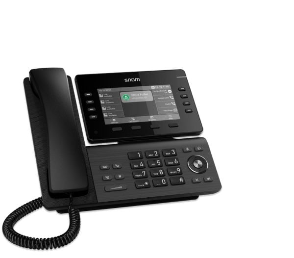 Snom D812, IP Phone, musta, Pöytä/Seinä, Linux, TFT, 12,7 cm (5")