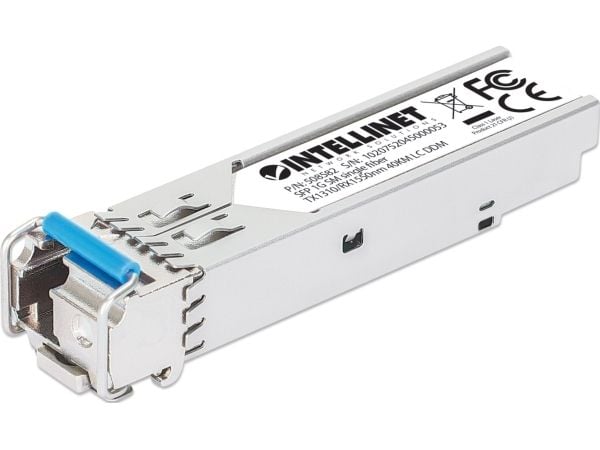 Intellinet 508582, Fiberoptikk, 1000 Mbit/s, SFP, LC, 9/125 µm, BX-U