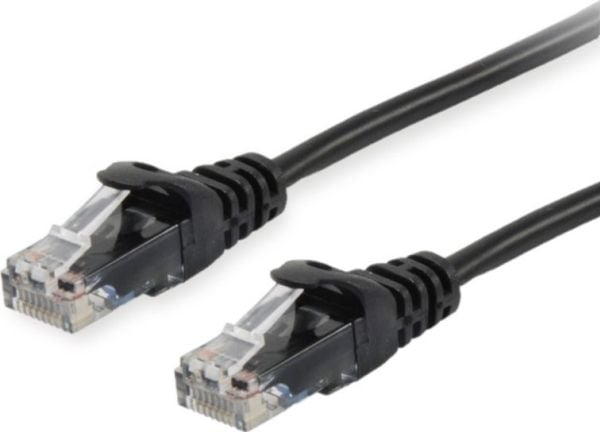 Equip 603152, 0,25 m, Cat6a, U/UTP (UTP), RJ-45, RJ-45, Sort