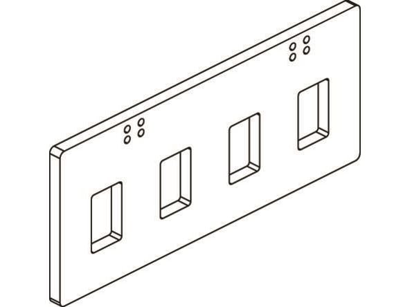 CUBIC Vaakasuora kiskopidike, S2000