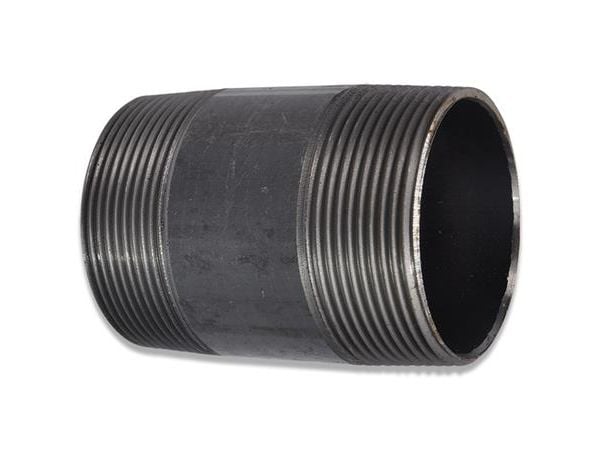 Nipelrör svart 1/2" - 70 mm
