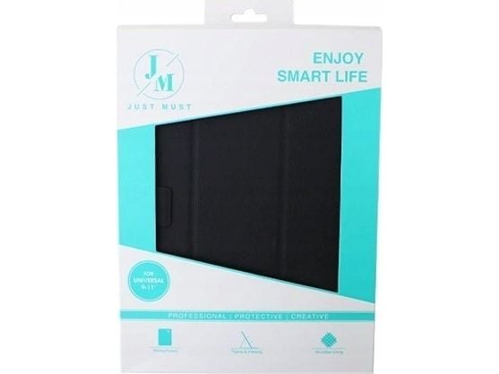 Just_Must Fold universellt fodral för 9–11 tum i svart