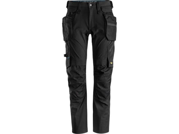 Snickers LiteWork stretch bukser 6208 m. aftagelige hylsterlommer sort str. 52