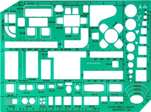 Linex 100413078, Grønn, Plast, Gloss, 1 mm, 160 mm, 230 mm