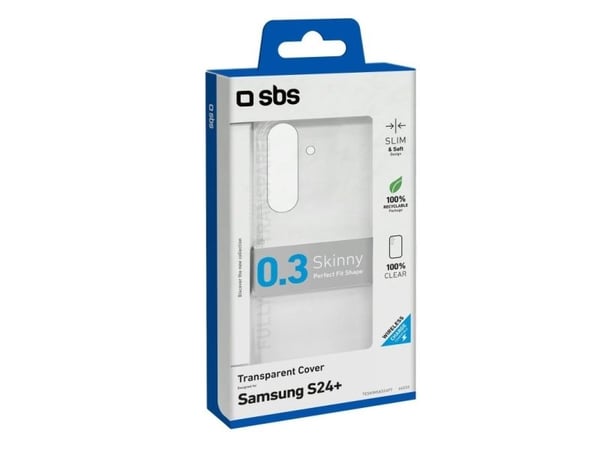 SBS TESKINSAS24PT, Etui, Samsung, Galaxy S24+, 17 cm (6.7"), Gjennomsiktig