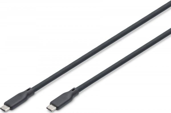 DIGITUS - USB-kabel - USB-C (hane) till USB-C (hane) - USB4 - 1 m - upp till 40 Gbps dataöverföringshastighet - svart