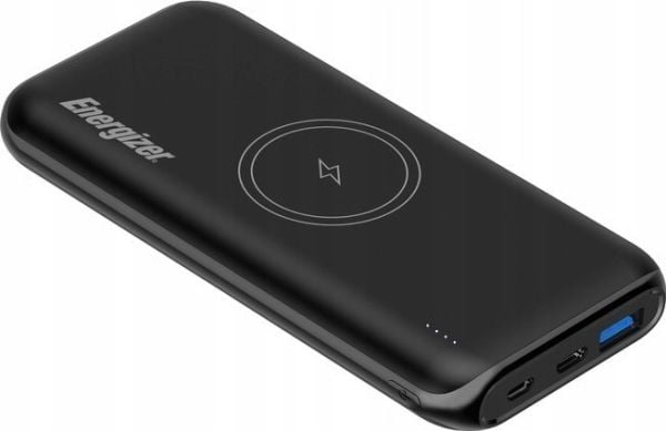 Energizer QE10009PQ, 10000 mAh, Lithium Polymer (LiPo), Trådløs lading, 20 W, Svart