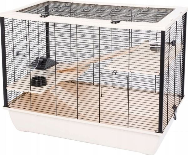INTER-ZOO Hugo Wood beige bur for gnagere 78 x 48 x 58 cm