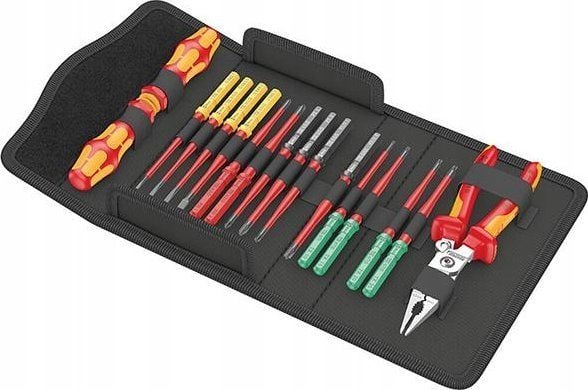 Wera Kraftform Kompakt VDE 17 extra slim 1 Työkalunetsintä 17-osainen punainen/keltainen sis. 2 (05006612001)