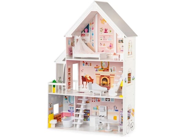 Ecotoys puinen nukkekoti XXL Powder Mansion puinen nukkekartano