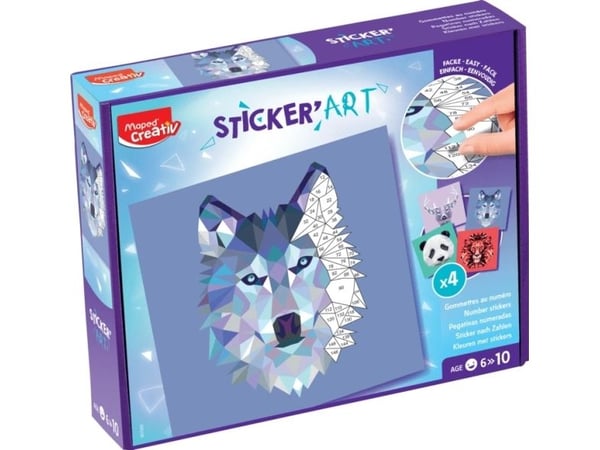 Maped Creativ 907055, Flerfarget, Dyremønster, Hjort, Li-ion, Panda, Ulv, Innendørs, 6 år, 10 år