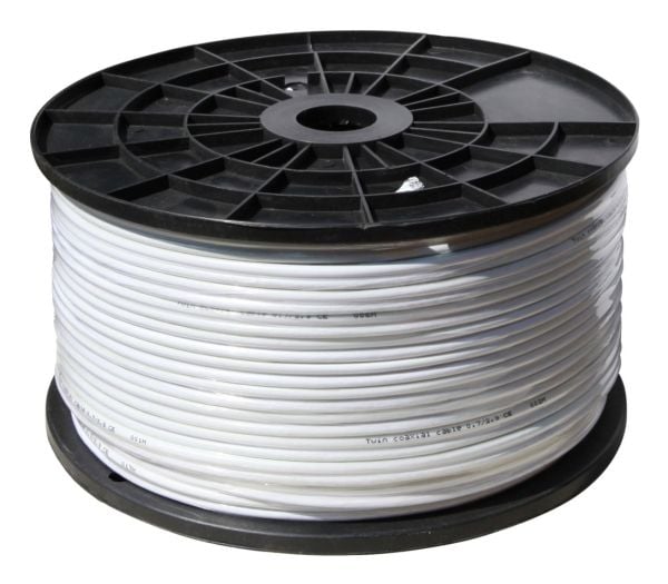 shiverpeaks ®-BASIC-S--SAT koaxialkabel 1.1/4.8, trippelskärmad, koppar, plastspiral, 110dB, 100m (BS81900-8)