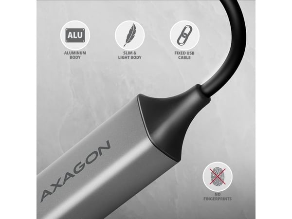 AXAGON ADE-TXCA - Nettverksadapter - USB-C 3.2 Gen 1 / USB-A 3.2 Gen 1 - Gigabit Ethernet x 1