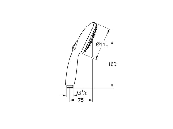 GROHE Vitalio Start 110, Kromfarget, 1 stykker