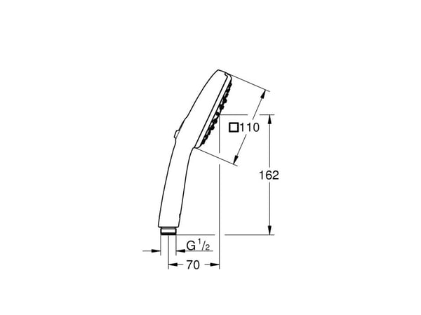 GROHE Vitalio Comfort 110, Kromfarget, 1 stykker