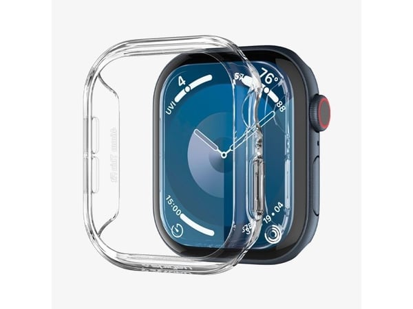 Spigen Thin Fit, Kotelo, Älykello, Läpinäkyvä, Apple, Apple Watch 10 (46mm), Polykarbonaatti (PC)