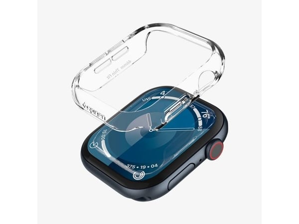 Spigen Thin Fit, Kotelo, Älykello, Läpinäkyvä, Apple, Apple Watch 10 (46mm), Polykarbonaatti (PC)