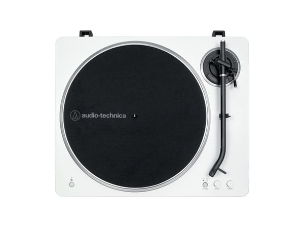 Audio-Technica AT-LP70XBT, Beltedrevet platespiller, Fullautomatisert, Sølv, Hvit, Aluminium, 33 1/3,45 RPM, DC-motor