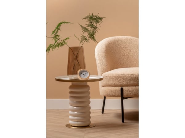 Karlsson Neat, Quartz vekkerklokke, Hvit, Tre, Innendørs, 12h, 1 stk, Analog
