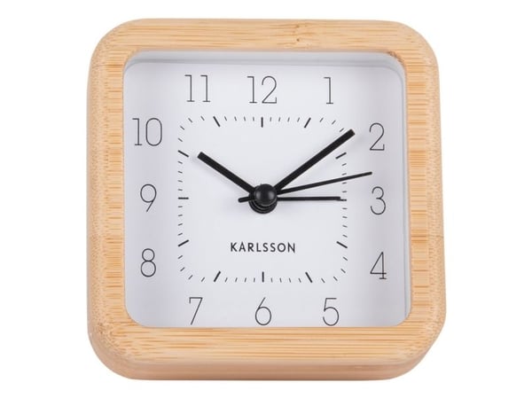 Karlsson KA5924WH, Bord, Digital klokke, Firkantet, Hvit, Tre, Jern, Batteri