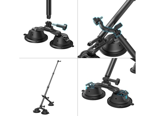 SmallRig 4380, Kameran kiinnitys, 614,5 g, musta