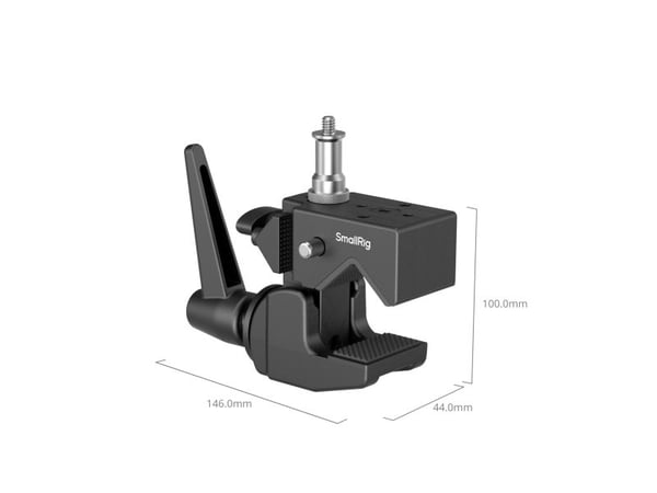 SmallRig 4861, Monteringsklämma, Svart, Gjuten aluminium, 1/4-20, 3/8-16", 100 mm, 146 mm
