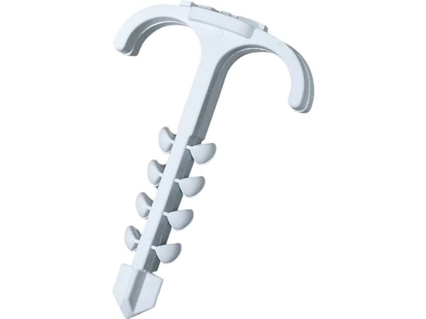 N &amp; L Doppelsteckschelle 4-12mm Liitettävissä oleva kiinnityslista 519STN Muuraukseen kiinnittämiseen pistokkeella, Pistoketapilla, UV-stabiloi...