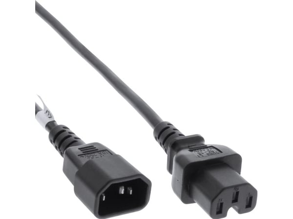 InLine B-16811, 2 m, C15 liitin, C14 liitin