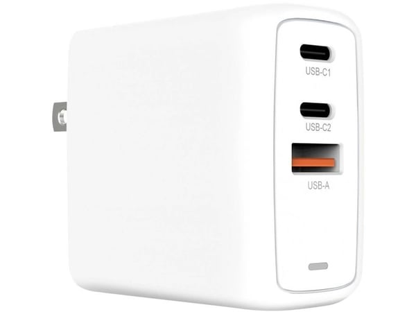 Creative - Strømadapter - 67 watt - 3.35 A - Fast Charge, PD 3.0, Apple 2.4A, QC 4.0+ - 3 utgangskontakter (USB-C, USB) - hvit