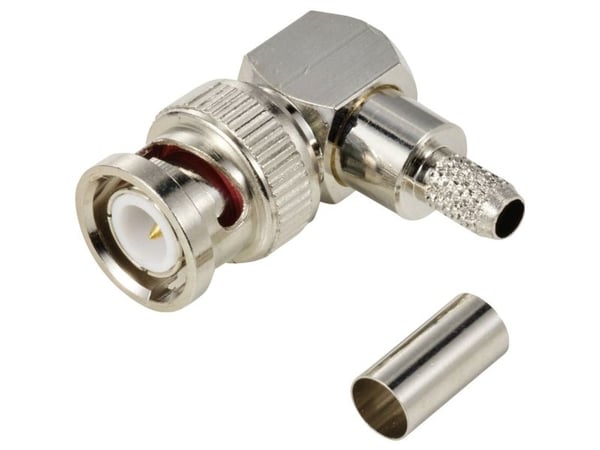 TRU COMPONENTS TC-12885940 BNC-liitin Pistoke, kulmikas 50 ? 1 kpl