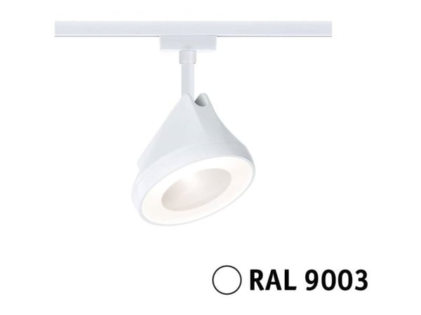 Paulmann reflektor for skinnesystem URail ARENA 15W DIM 850 lm 2700K 230V hvit RAL9003 / metall
