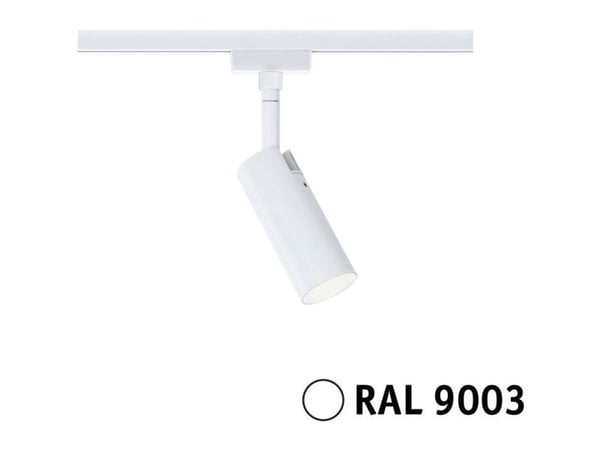 Paulmann URail TUBO LED 3-STEP DIM 4W 150 lm 3000K 230V hvit RAL9003 / metall