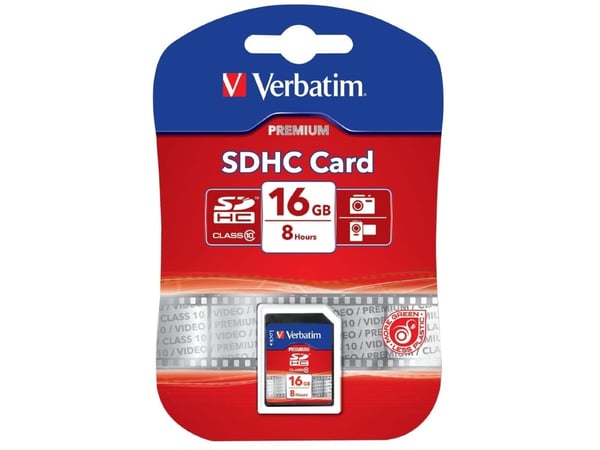 Verbatim - Flashminneskort - 16 GB - Klasse 10 - SDHC