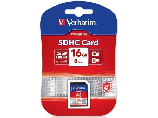 Verbatim - Flashminneskort - 16 GB - Klasse 10 - SDHC