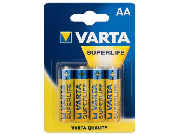 Varta Superlife - Batteri 4 x AA-typ - Kolzink